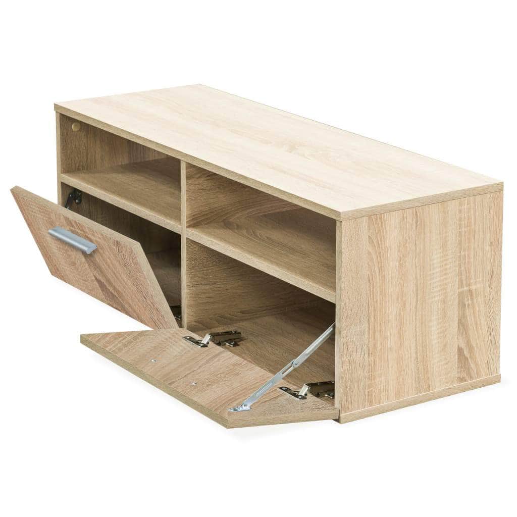 TV Cabinets 2 pcs Chipboard Oak