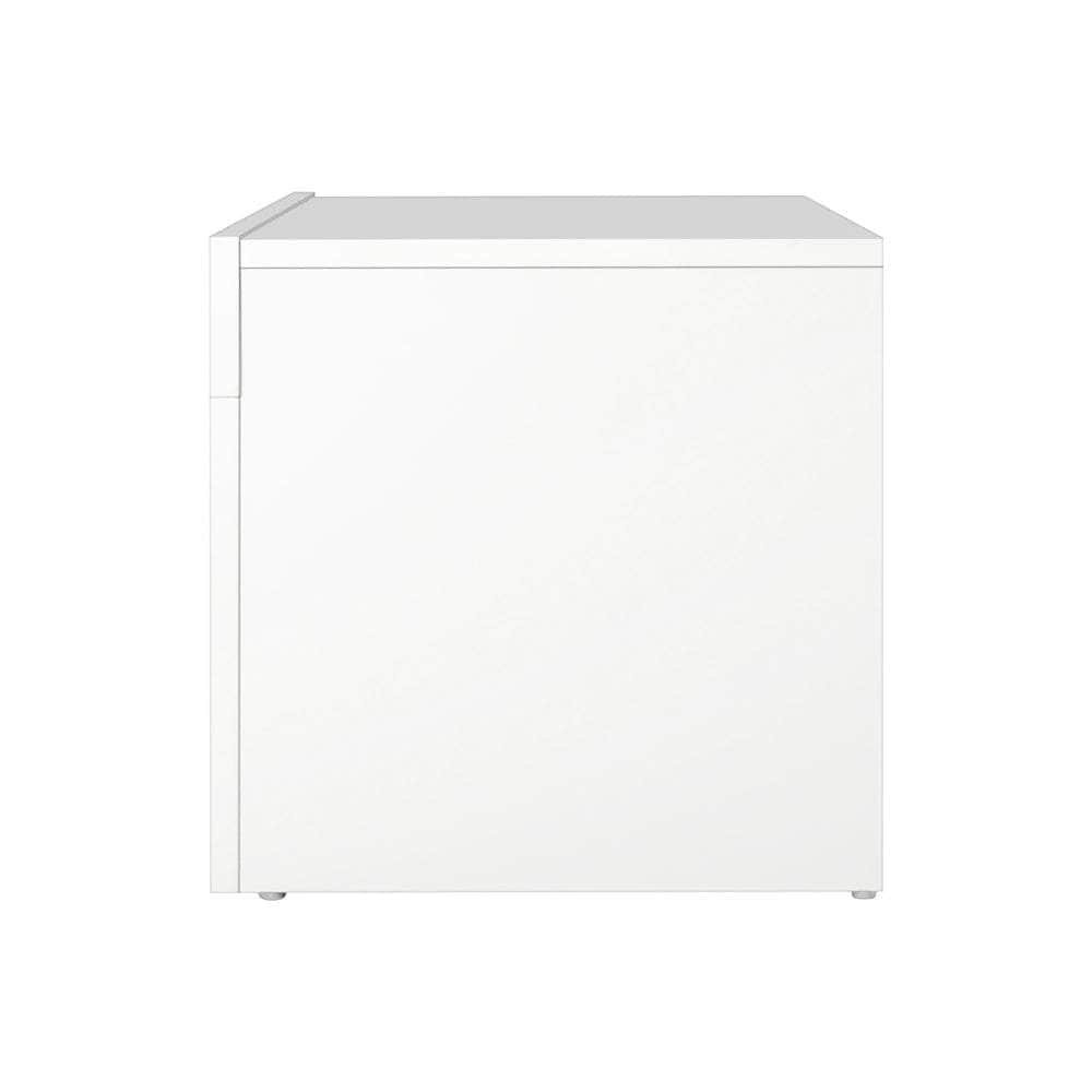 TV Stand Cabinet Entertainment Unit RGB LED Gloss 130cm White