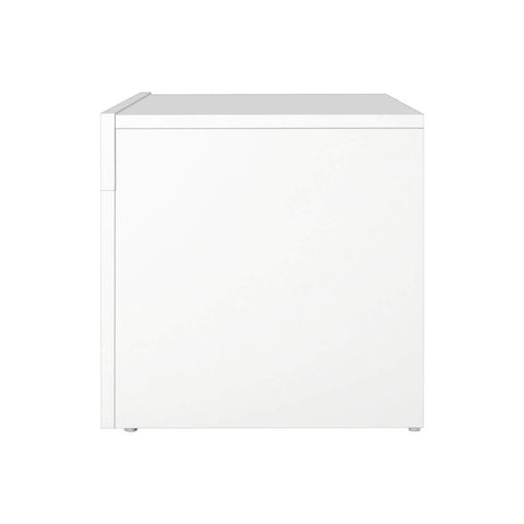 TV Stand Cabinet Entertainment Unit RGB LED Gloss 130cm White
