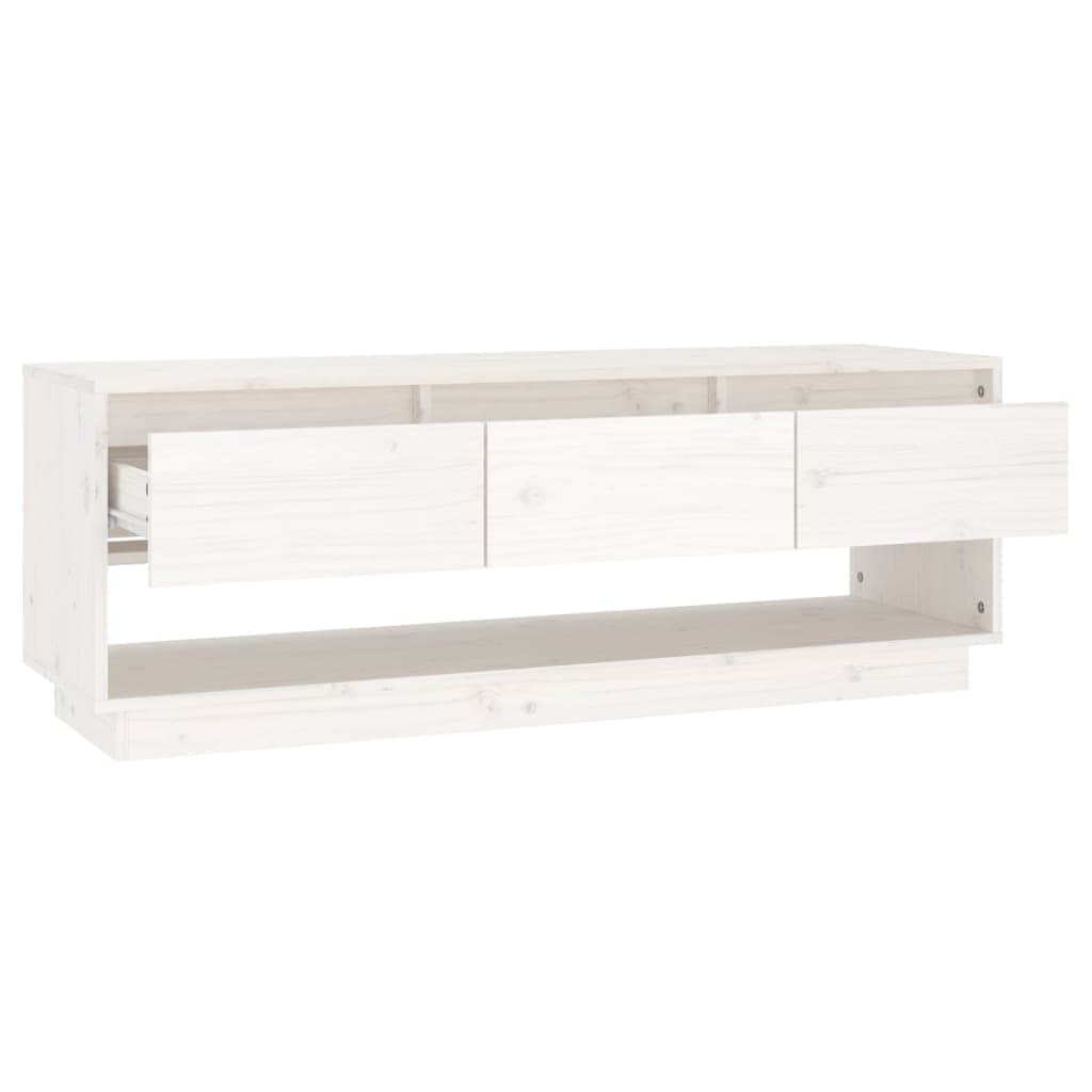 TV Stand Cabinet Solid Wood Pine White/Brown/Natural/Black