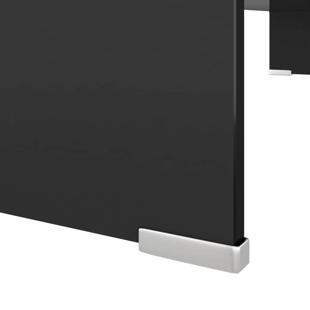 TV Stand/Monitor Riser Glass - Black