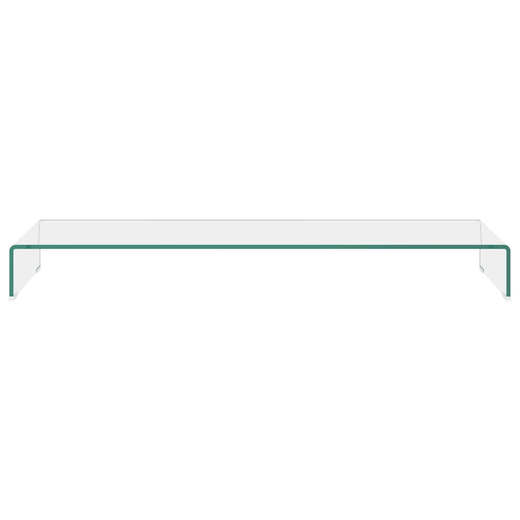 TV Stand/Monitor Riser Glass Clear