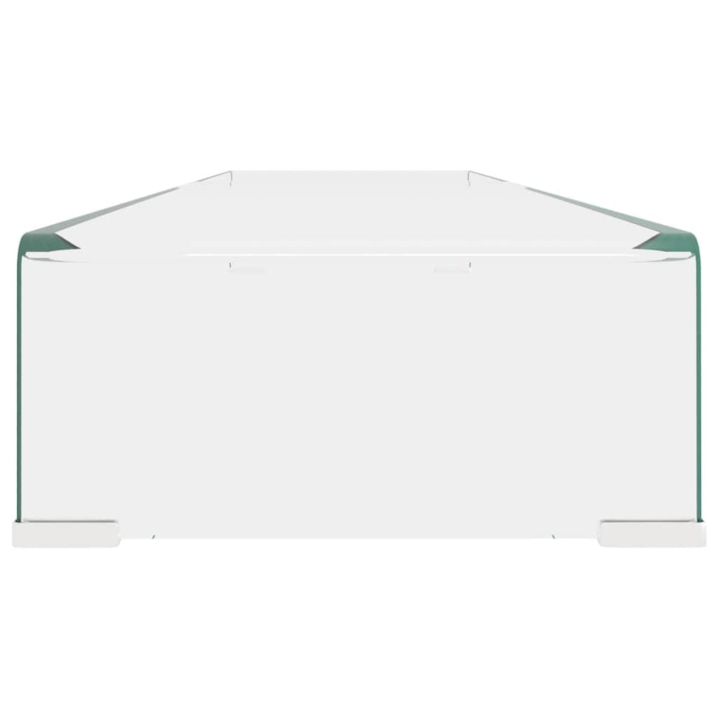 TV Stand/Monitor Riser Glass Clear