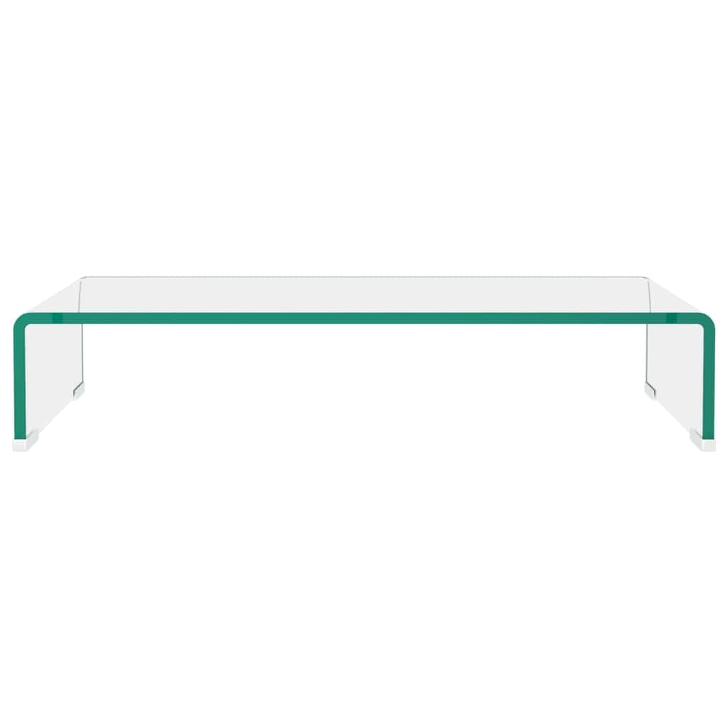 TV Stand/Monitor Riser Glass  Clear