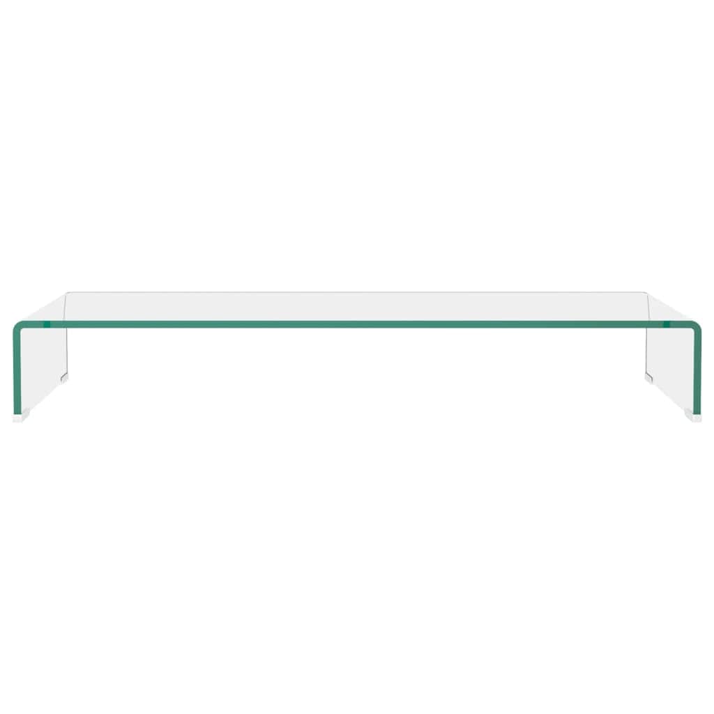 TV Stand/Monitor Riser Glass Clear