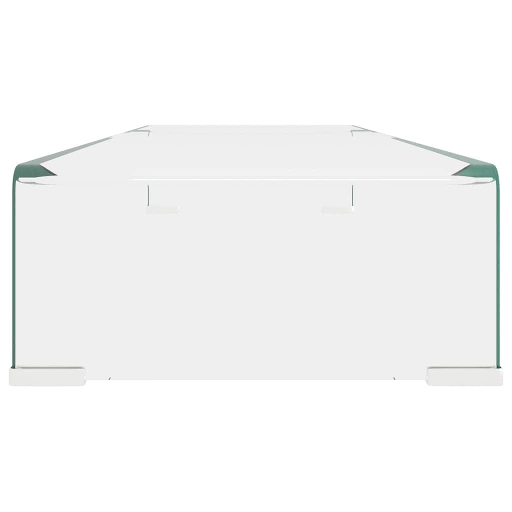 TV Stand/Monitor Riser Glass Clear