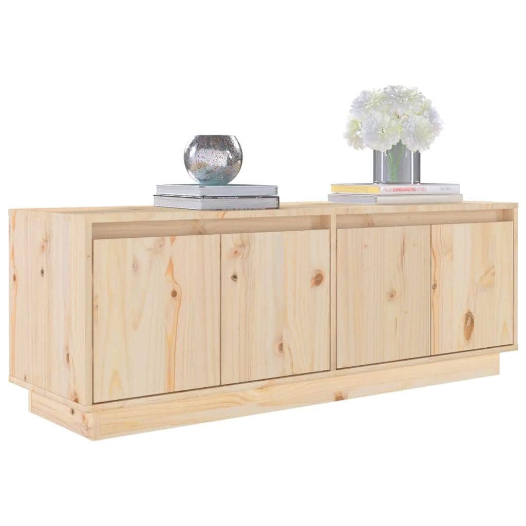 TV Stands Cabinet Solid Wood Pine Natural/Honey Brown/White