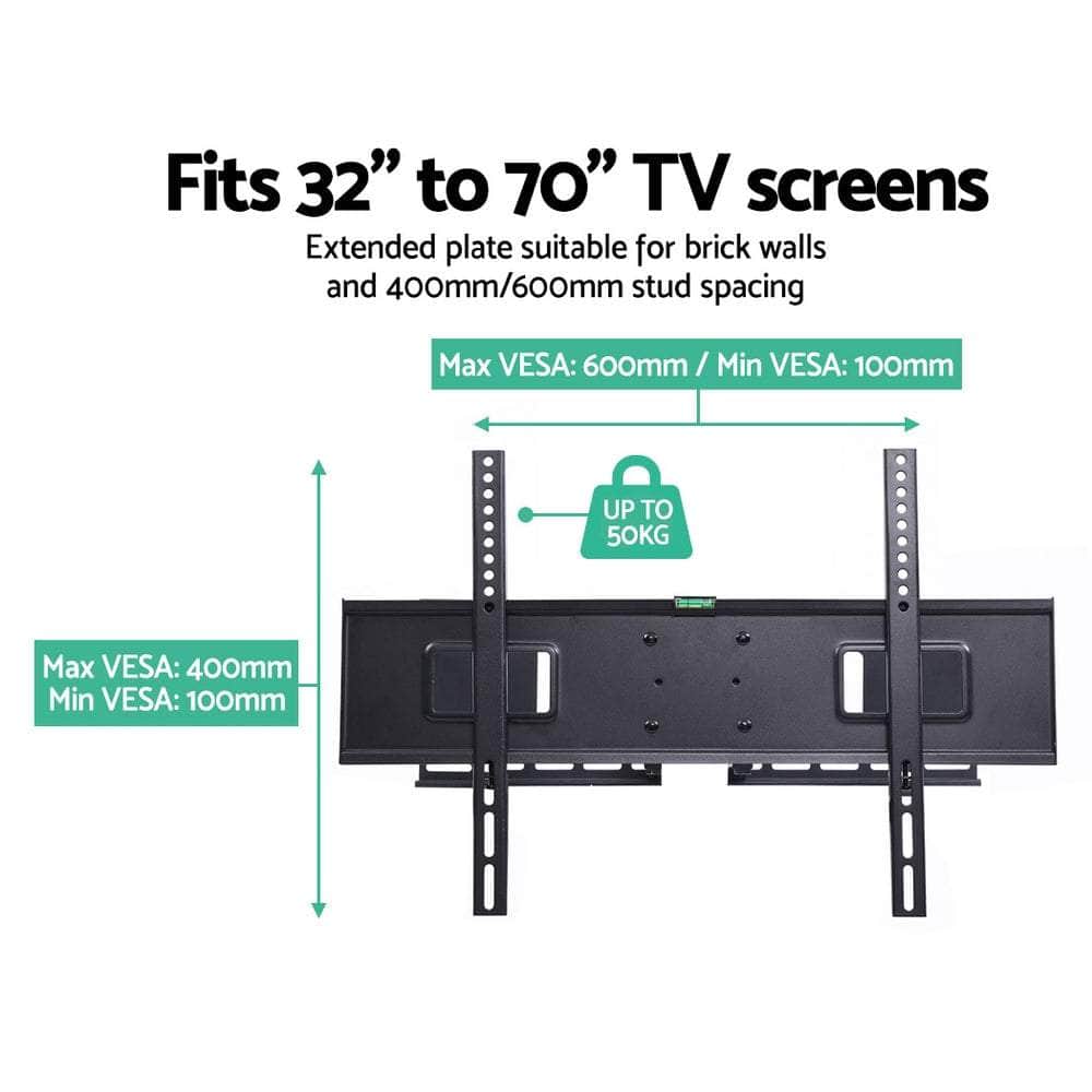 TV Wall Mount Bracket Tilt Swivel Full Motion Flat LED LCD 32 42 50 55 60 65 70 inch