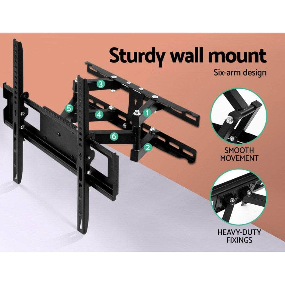 TV Wall Mount Bracket Tilt Swivel Full Motion Flat Slim LED LCD 23 32 42 50 55 inch