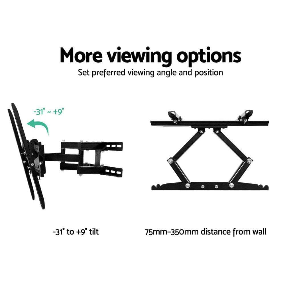 TV Wall Mount Bracket Tilt Swivel Full Motion Flat Slim LED LCD 23 32 42 50 55 inch