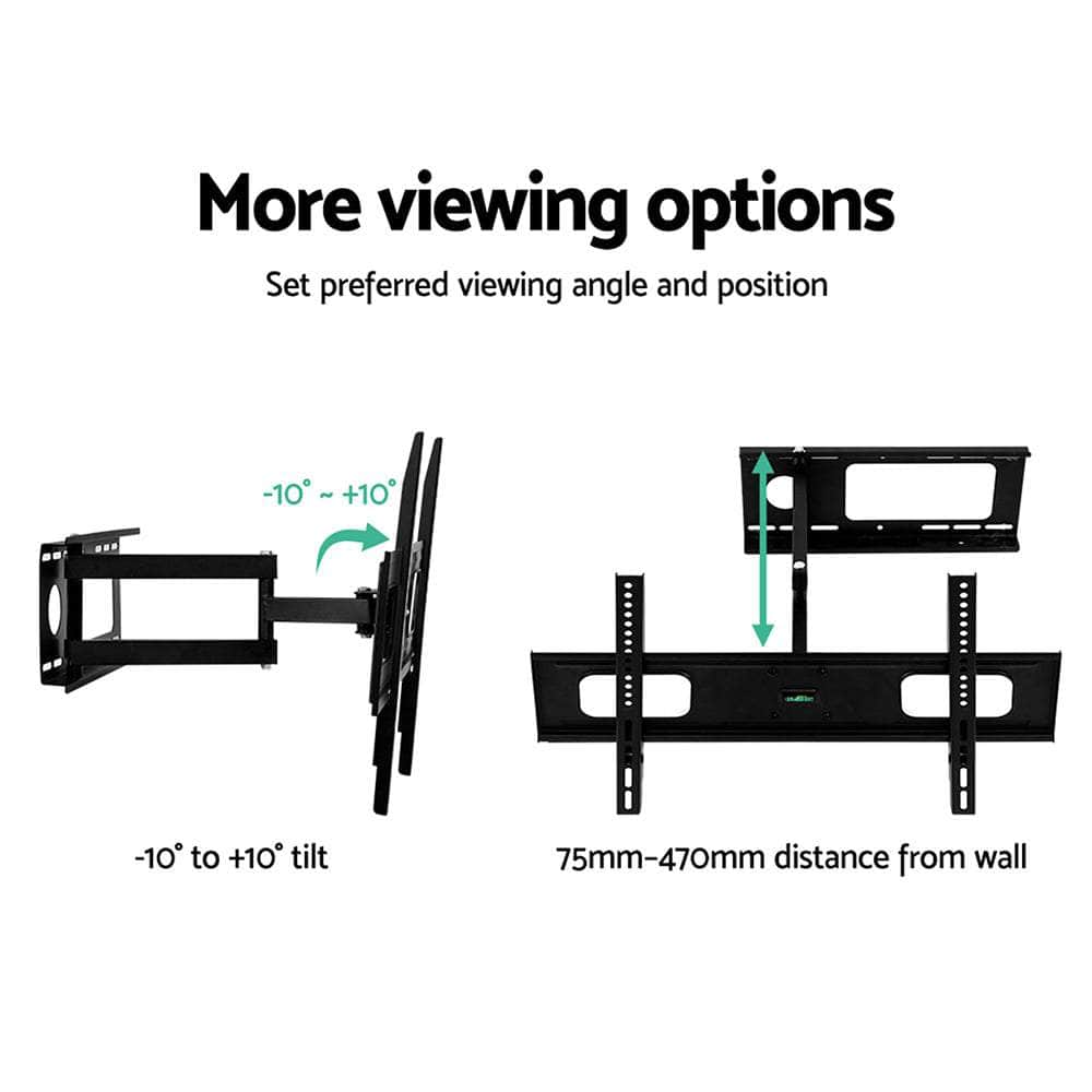 TV Wall Mount Bracket Tilt Swivel Full Motion Flat Slim LED LCD 23 32 42 50 55 inch