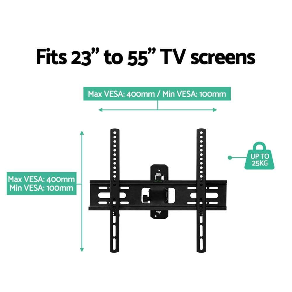 TV Wall Mount Bracket Tilt Swivel Full Motion Flat Slim LED LCD 23 inch to 55 inch