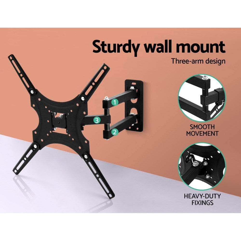 TV Wall Mount Monitor Bracket Swivel Tilt 24 32 37 40 42 47 50 Inch LED LCD