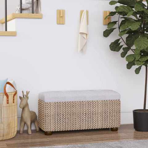 Twin Cattail Storage Benches with Cushions