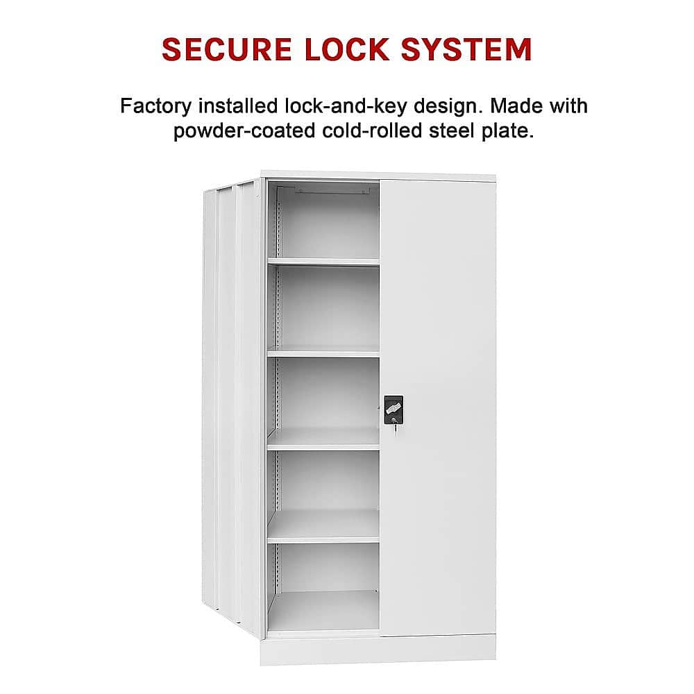 Two-Door Shelf Office Gym Filing Storage Locker