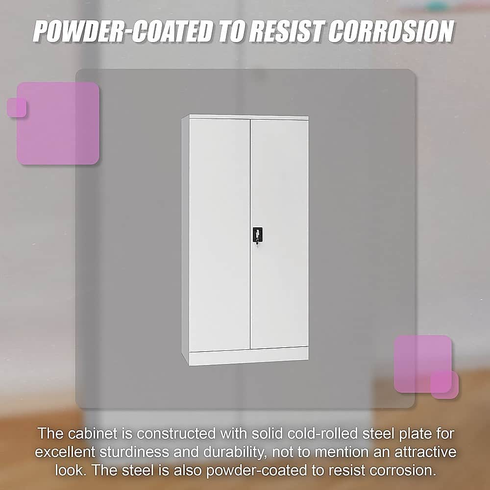 Two-Door Shelf Office Gym Filing Storage Locker