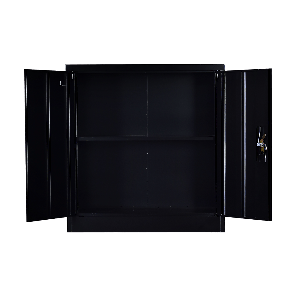 Two-Door Shelf Office Gym Filing Storage Locker Cabinet Safe