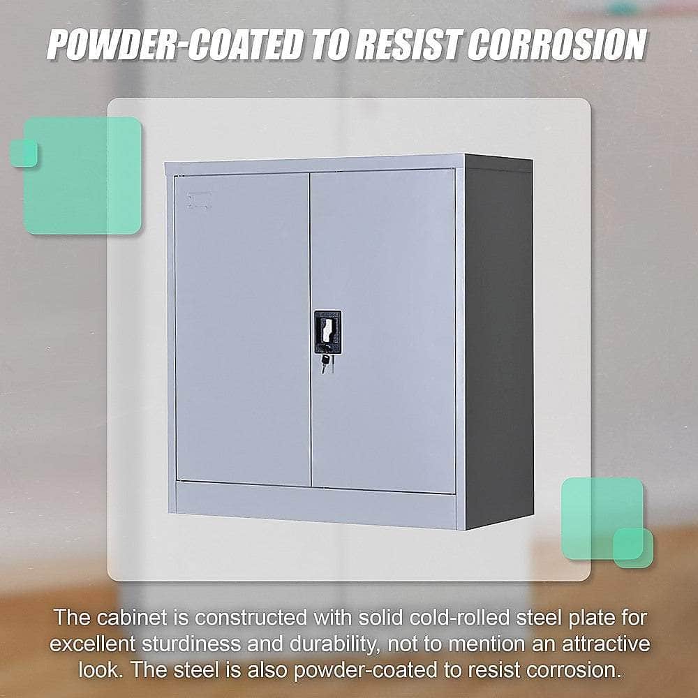 Two-Door Shelf Office Gym Filing Storage Locker Safe
