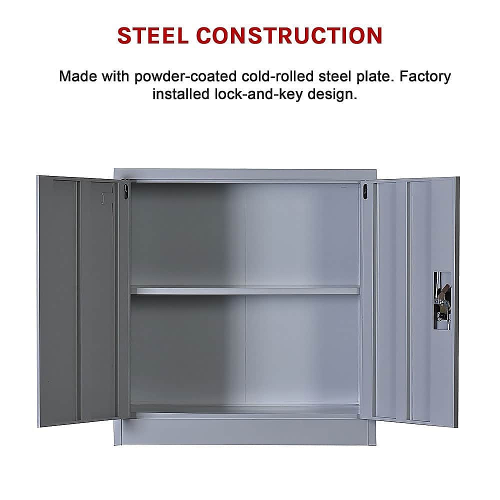 Two-Door Shelf Office Gym Filing Storage Locker Safe