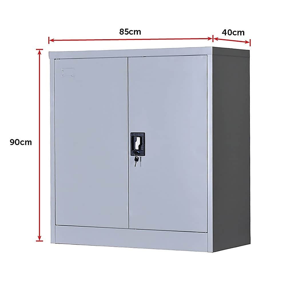 Two-Door Shelf Office Gym Filing Storage Locker Safe
