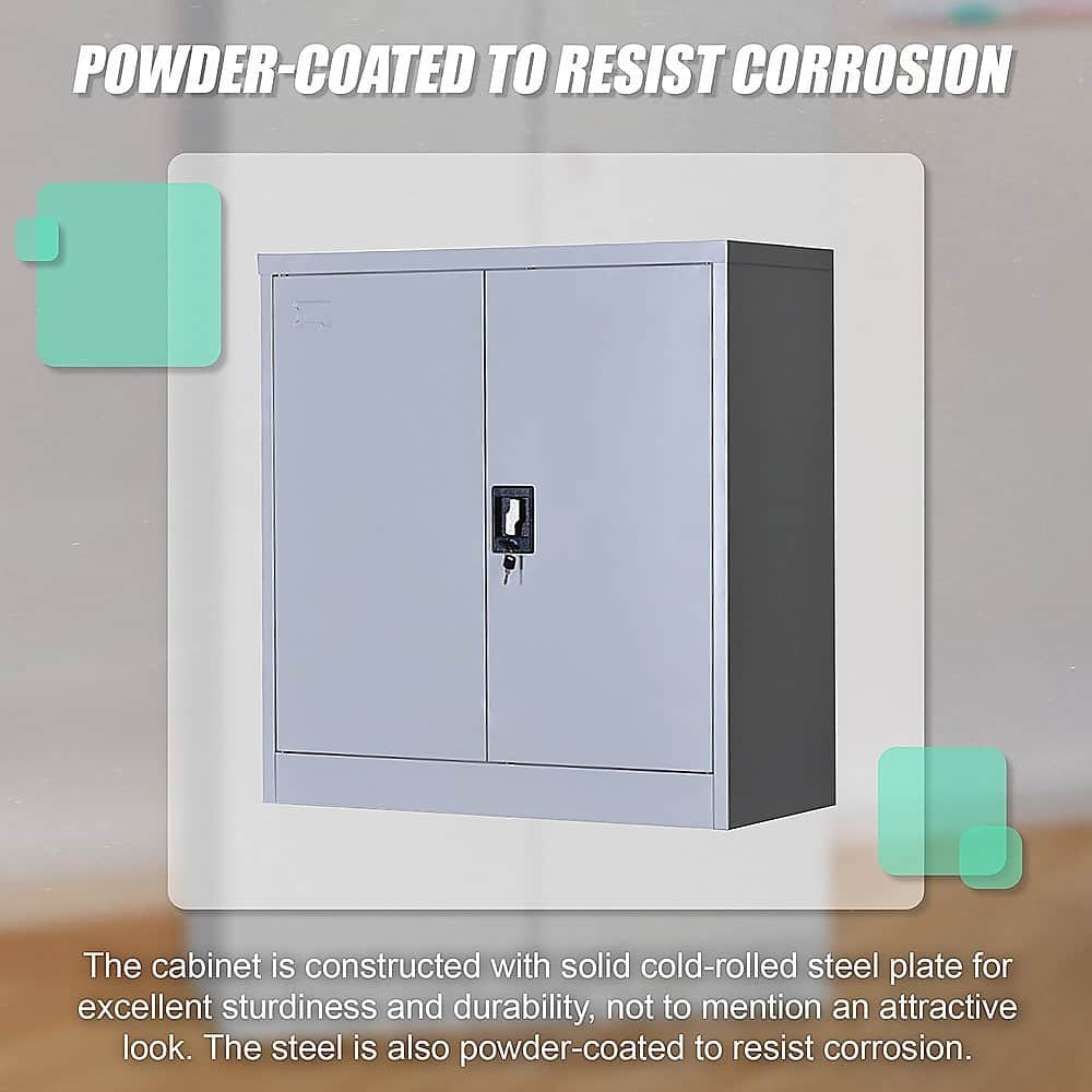 Two-Door Shelf Office Gym Filing Storage Locker Safe