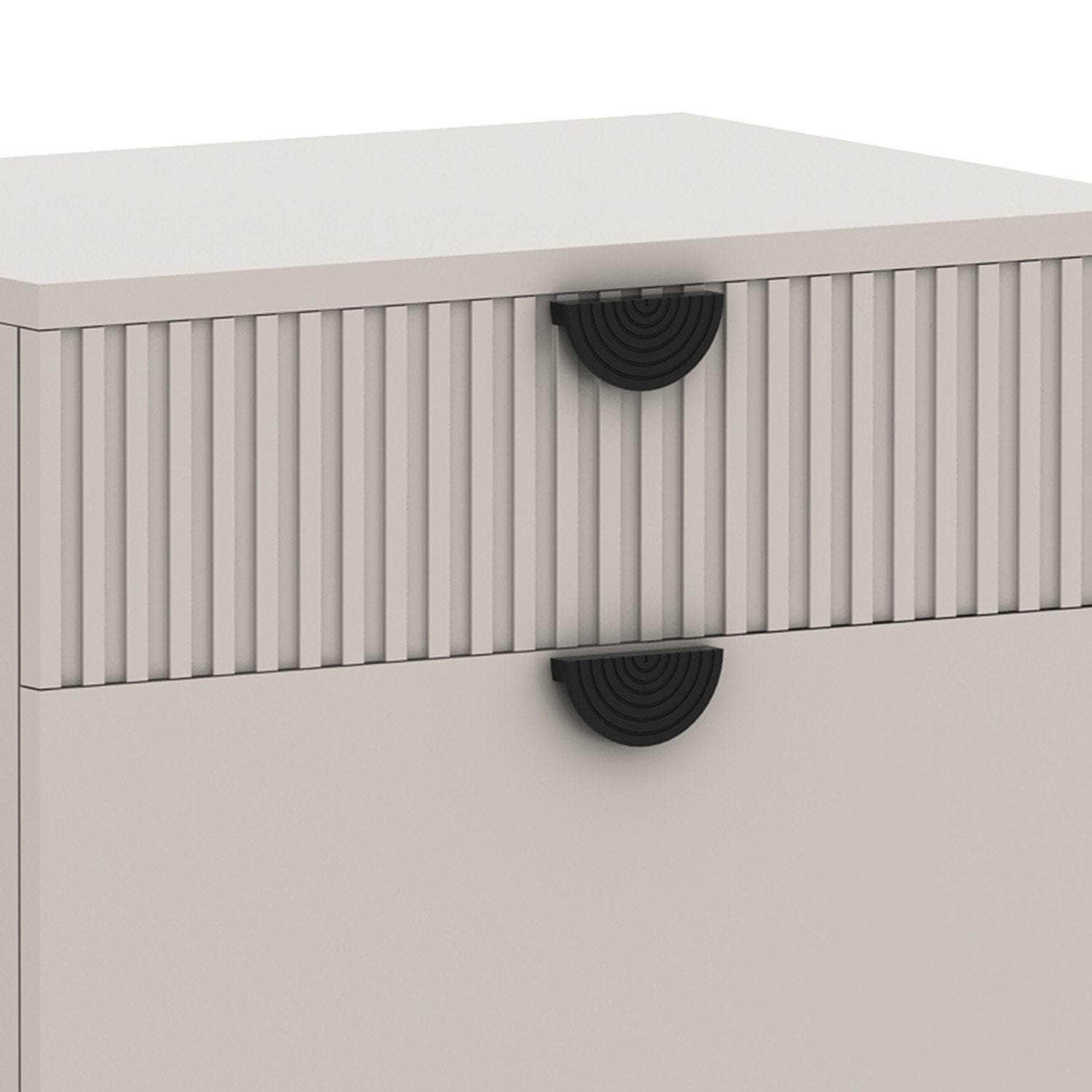 Two Drawer Bedside Table with Elegant Storage