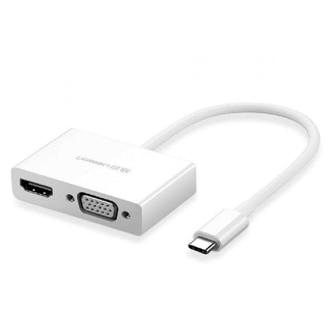 Type-C to HDMI VGA Converter White