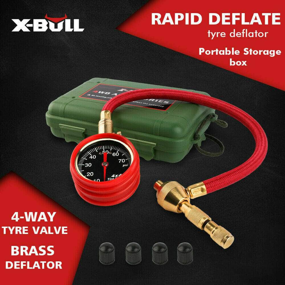 Tyre Deflator Tire Air Deflators Rapid With Pressure Gauge Valve Tool 4WD