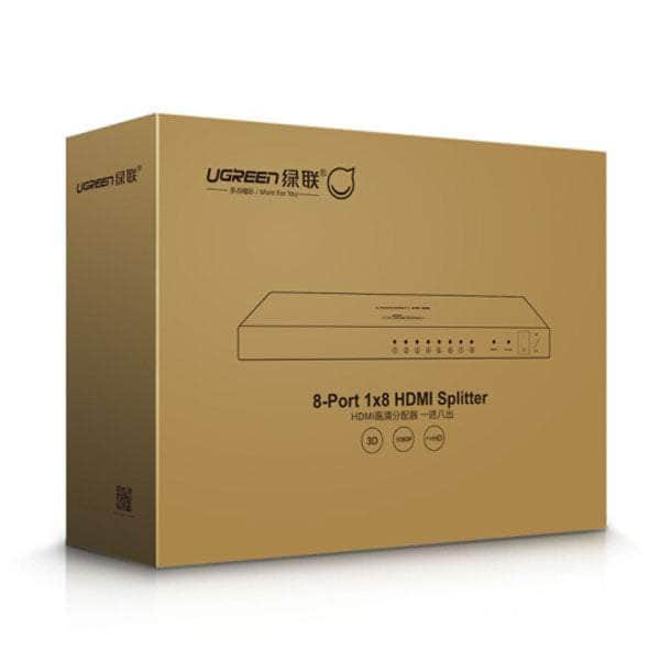 Ugreen 1 X 8 Hdmi Amplifier Splitter - Black (40203)