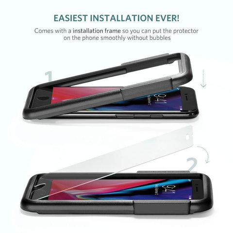 2-Pack Tempered Glass Screen Protector For Iphone 6/6S/7/8 (4.7