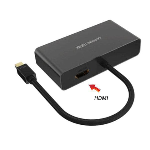 3-In-1 Mini Displayport To Hdmi&Vga&Dvi Converter - Black (10440)