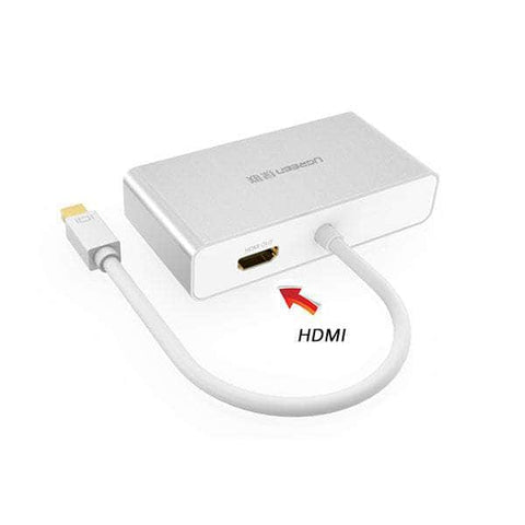 3-In-1 Mini Displayport To Hdmi&Vga&Dvi Converter - White (10438)