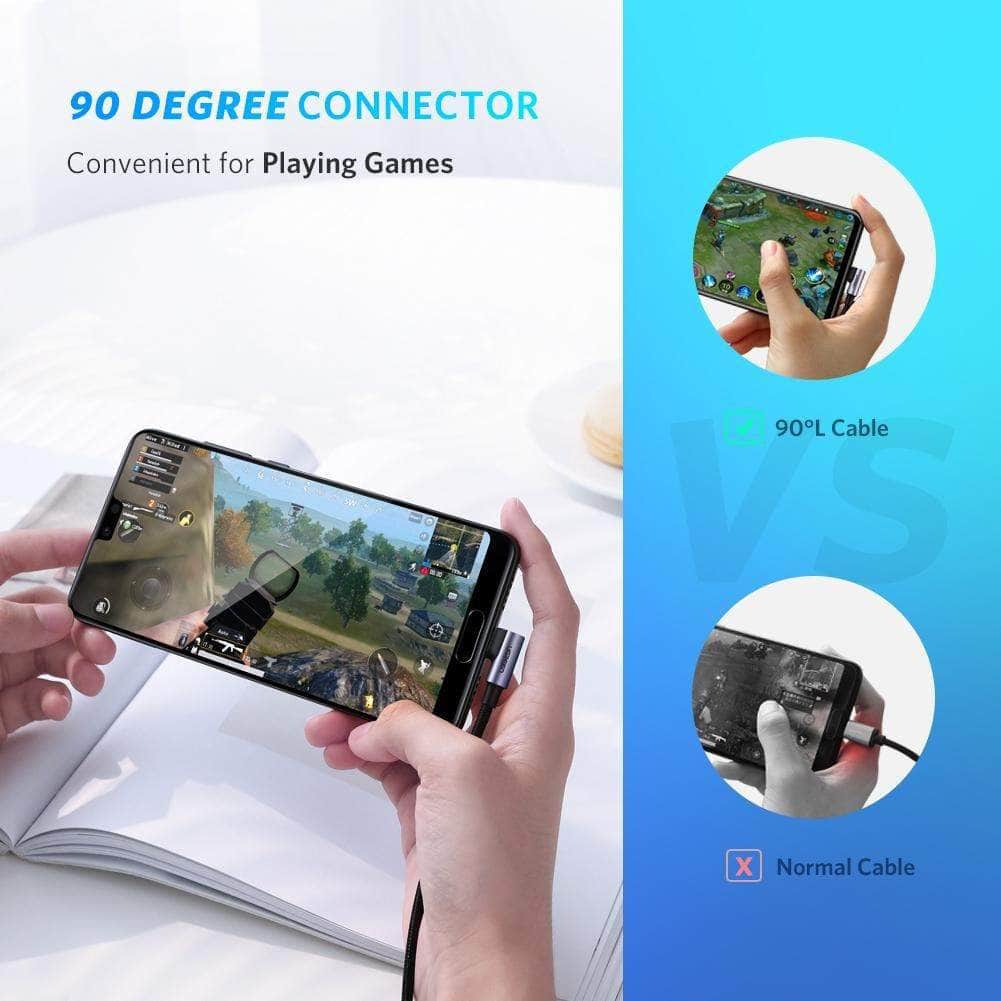 UGREEN 50125 60W PD Angle USB C to C Fast Charging Cable 2M