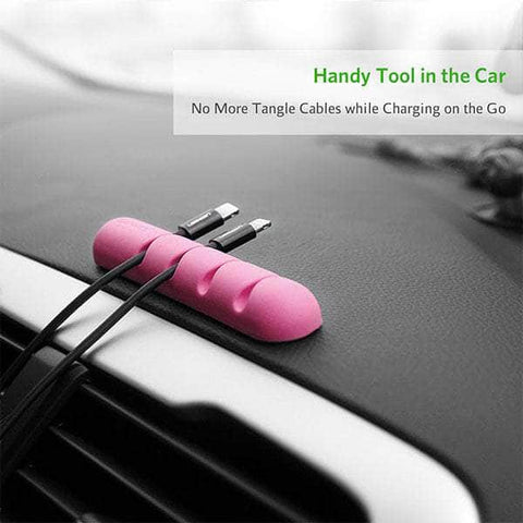 Cable Organizer (2Pcs/Pack) - Pink (30483)