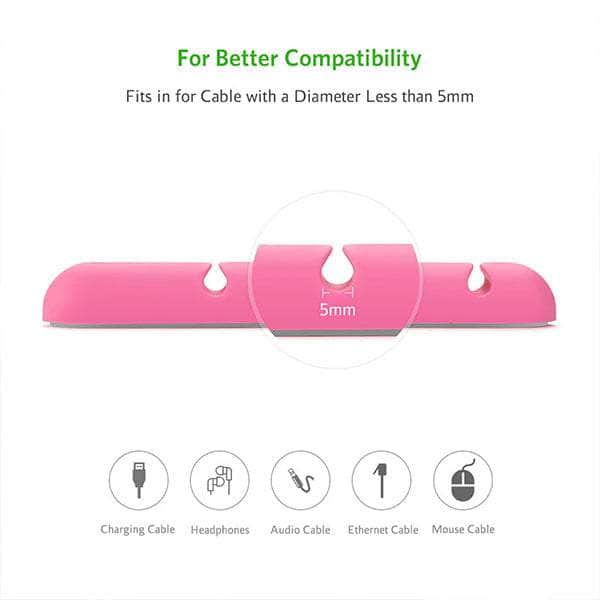 UGREEN Cable Organizer (2pcs/pack) - Pink (30483)