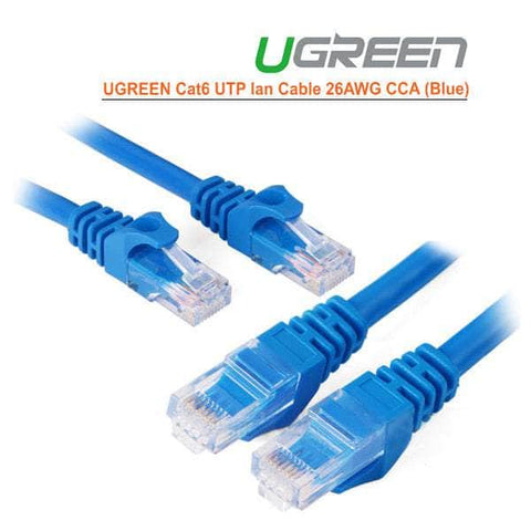 Cat6 Utp Lan Cable Blue Color 26Awg Cca 10M (11205)