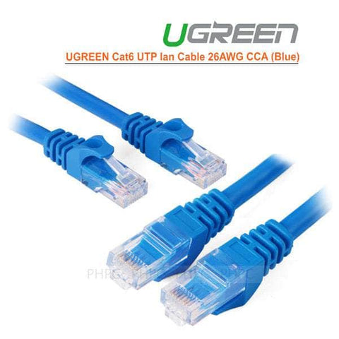 Cat6 Utp Lan Cable Blue Color 26Awg Cca 20M (11206)