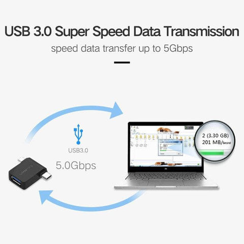 Micro Usb+ Usb-C To Usb 3.0 Adapter (30453)