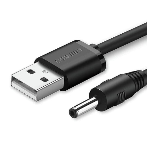 UGREEN USB2.0-A to DC 3.5mm M/F Charging Cable 1m (Black) 10376