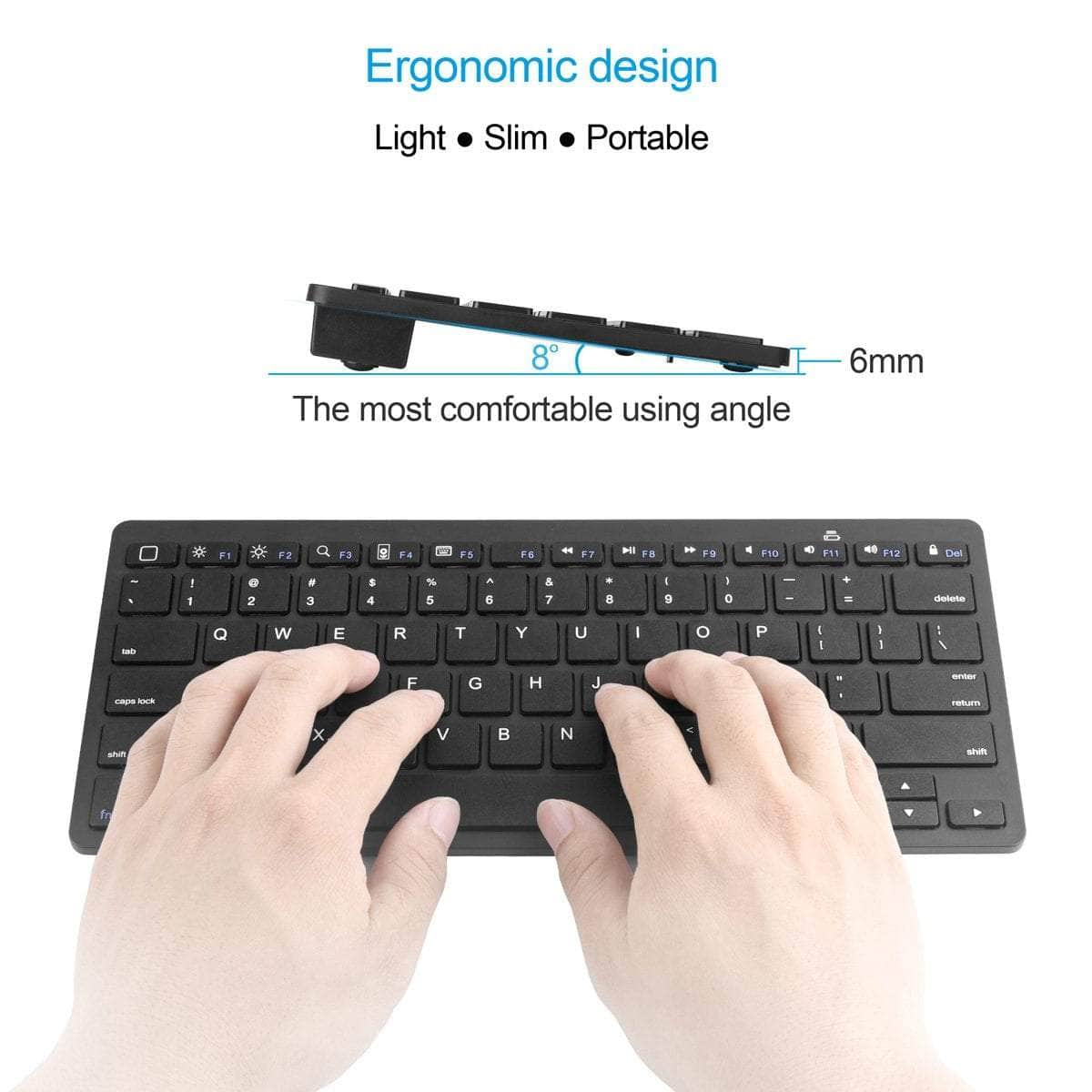 Ultra Slim Wireless Bluetooth Keyboard