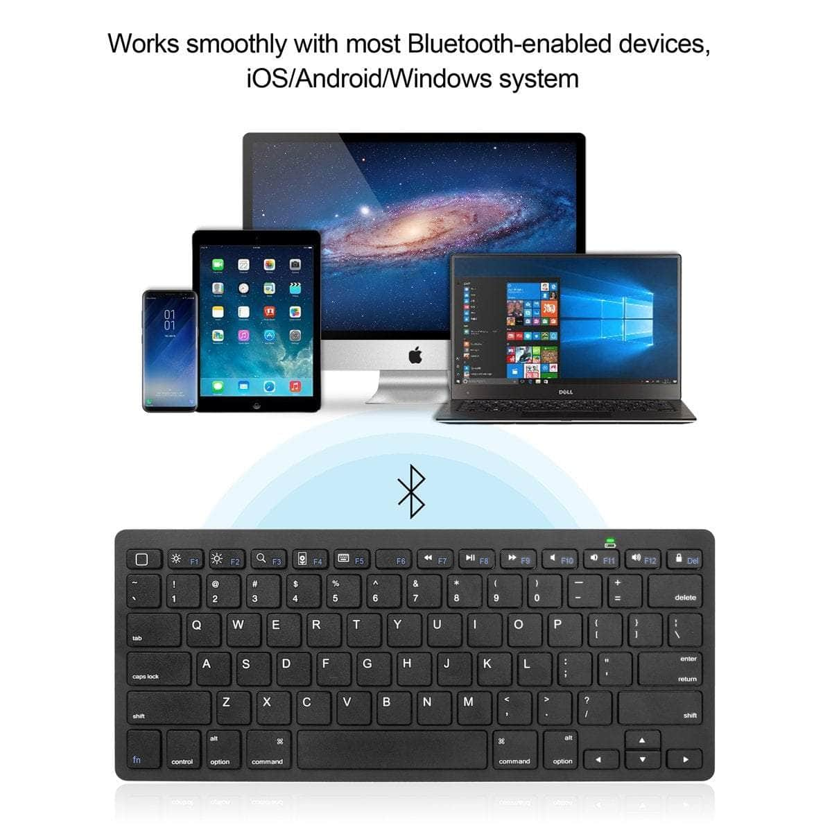 Ultra Slim Wireless Bluetooth Keyboard