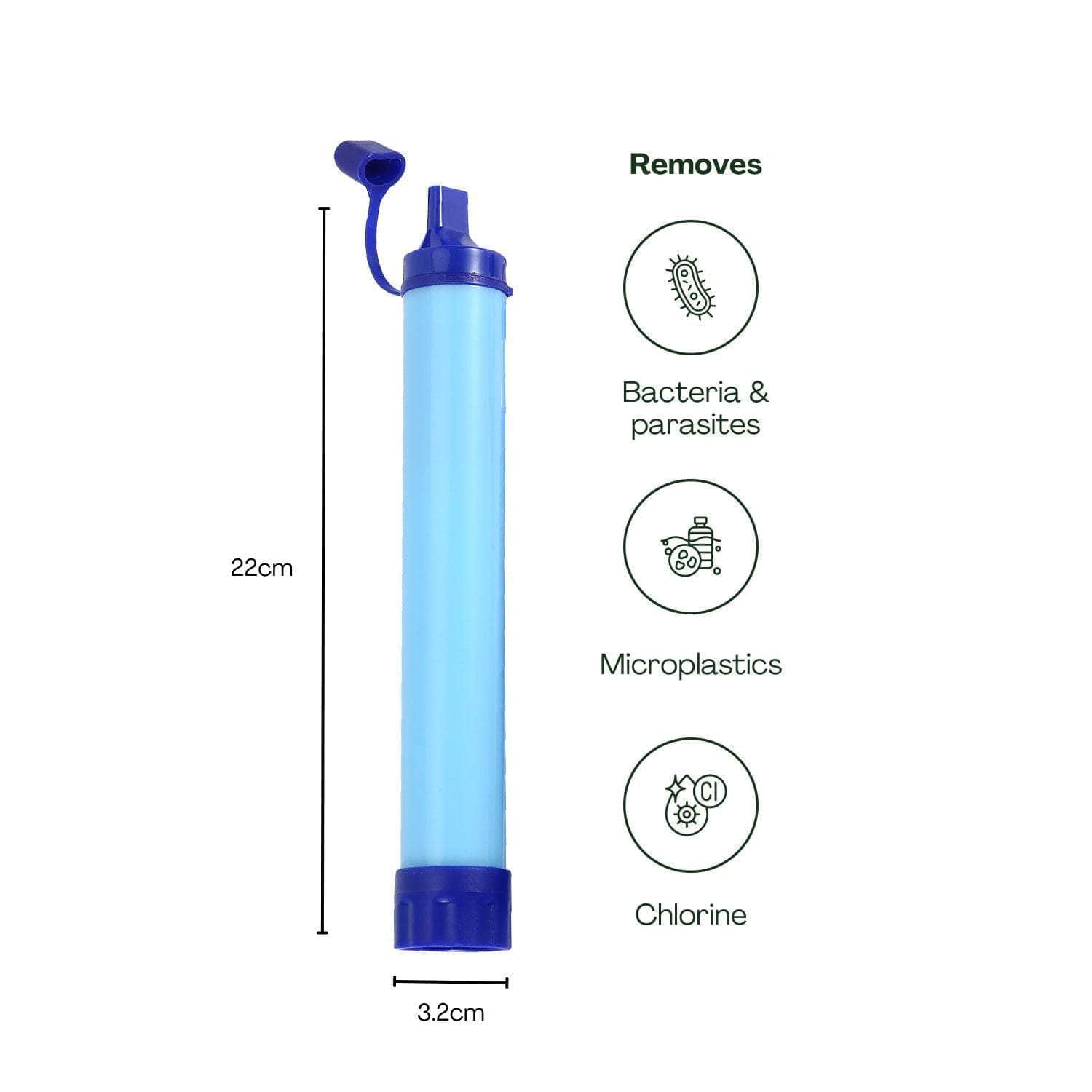 Ultralight & Durable Water Filter - 1500L Capacity, Easy to Carry & Long-Lasting