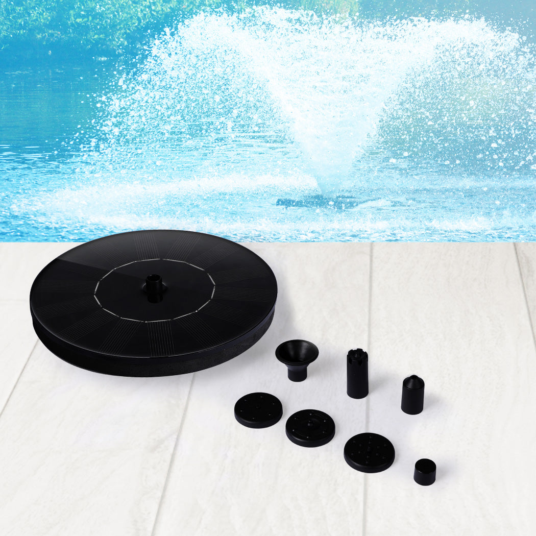 Solar Fountain Powered Water Power Floating