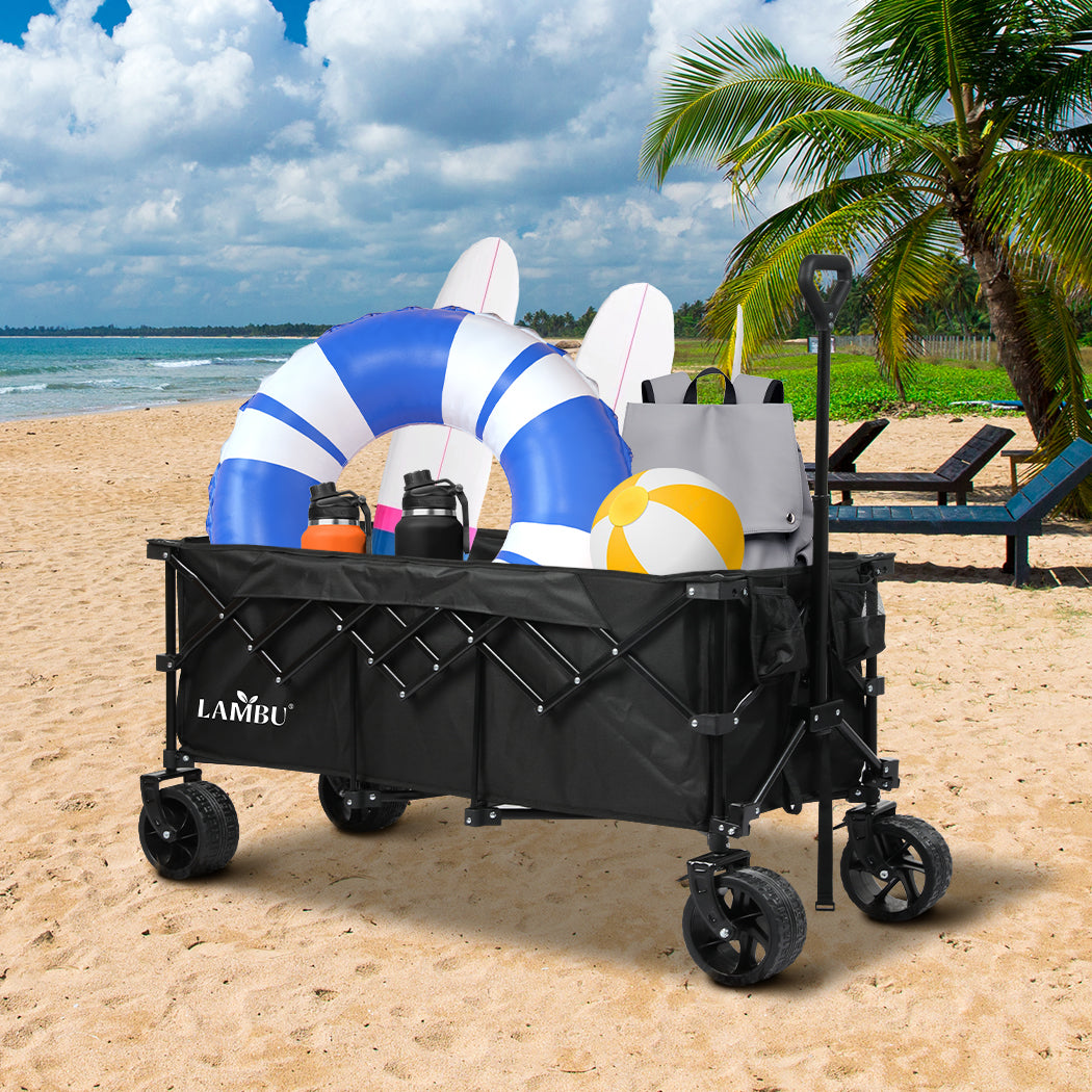 Folding Wagon Cart 300L 126x108x61.6cm