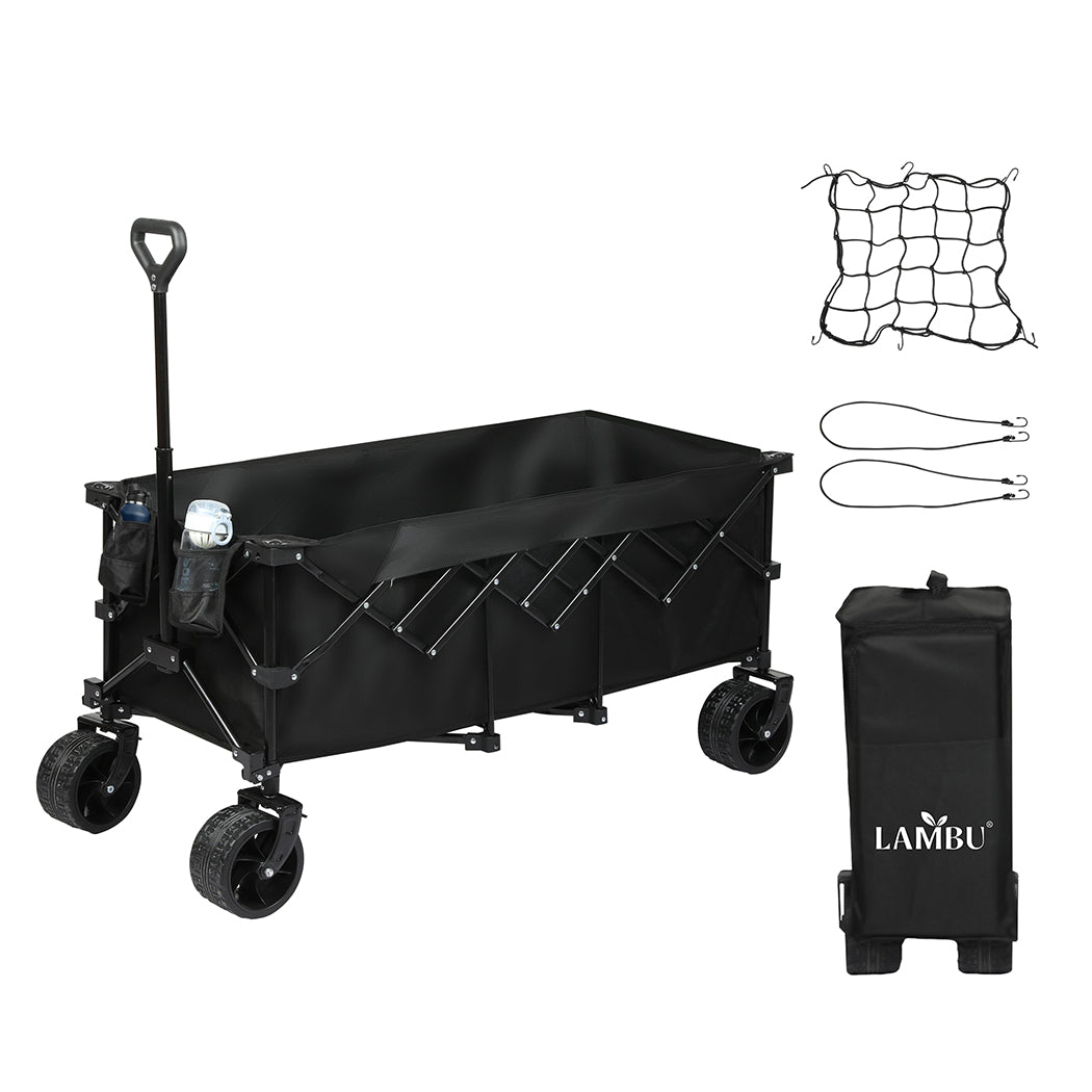 Folding Wagon Cart 300L 126x108x61.6cm