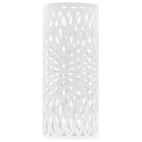 Umbrella Stand Leaves Steel White