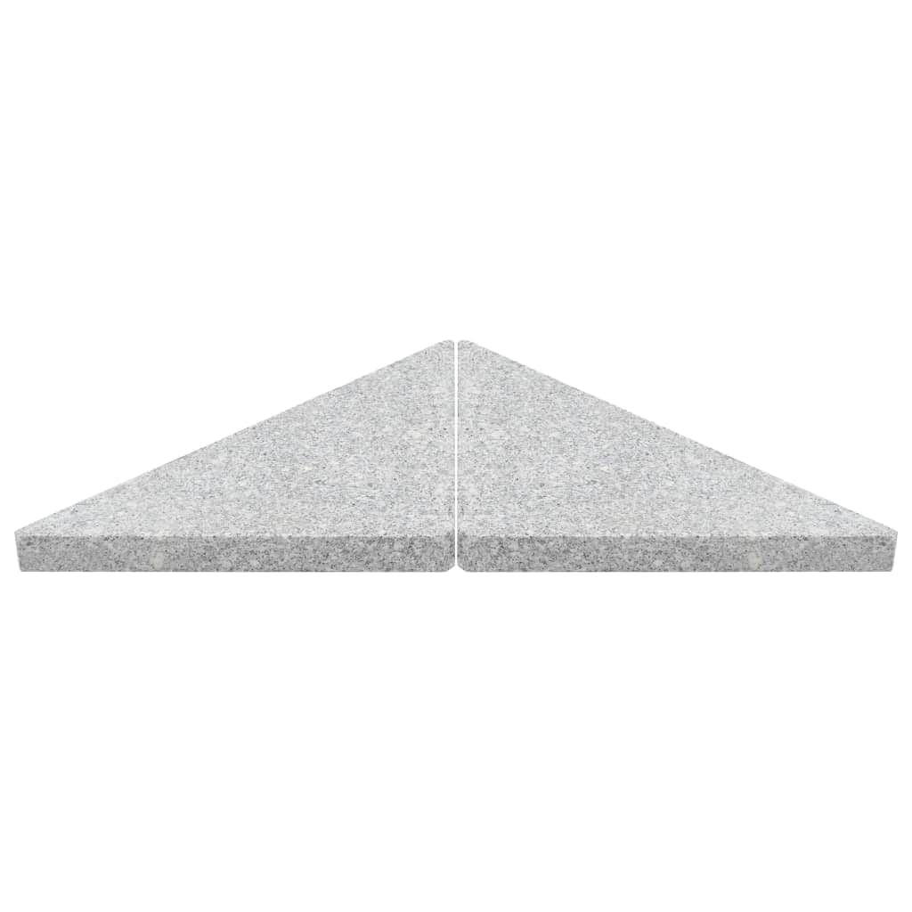 Umbrella Weight Plate Granite 15 kg Triangular Grey