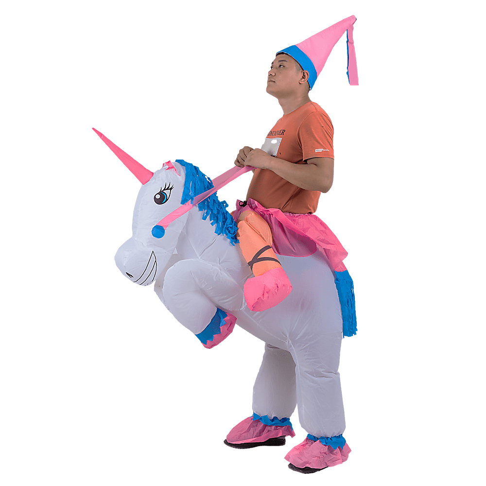 Unicorn Fancy Dress Inflatable Suit -Fan Operated Costume
