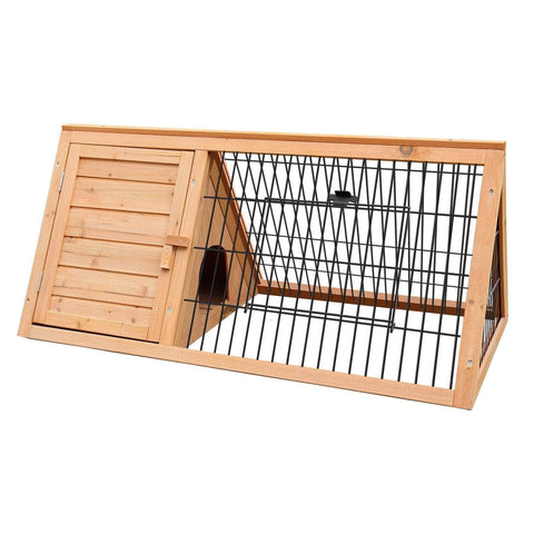 Unique Triangle Design Wooden Rabbit Hutch