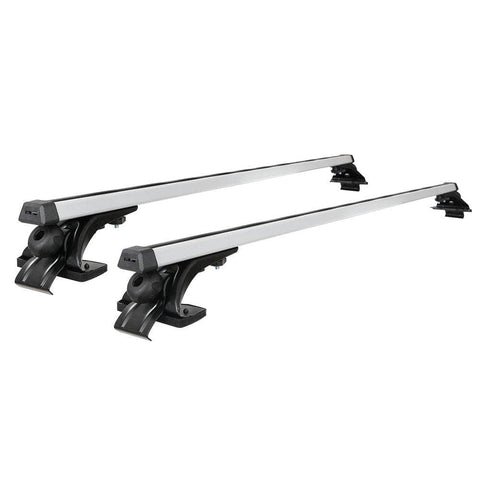 Car Roof Racks Pod Aluminium Cross Bars Brackets 145Cm Silver